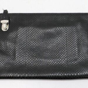 Prada Ayers Black SnakeSkin Clutch